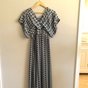 A women’s blue dress